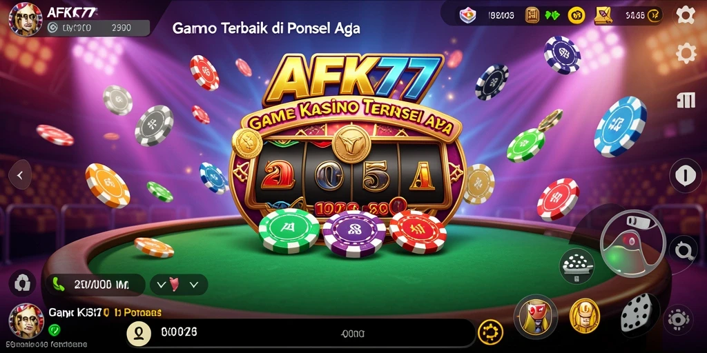 Tampilan gameplay mendebarkan dari AFK77 di Kasino.