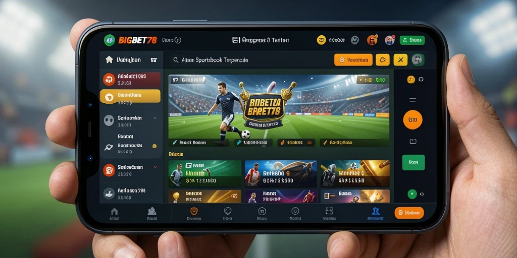 Tampilan grafik yang menarik dalam gameplay Sportsbook aplikasi BIGBET78.