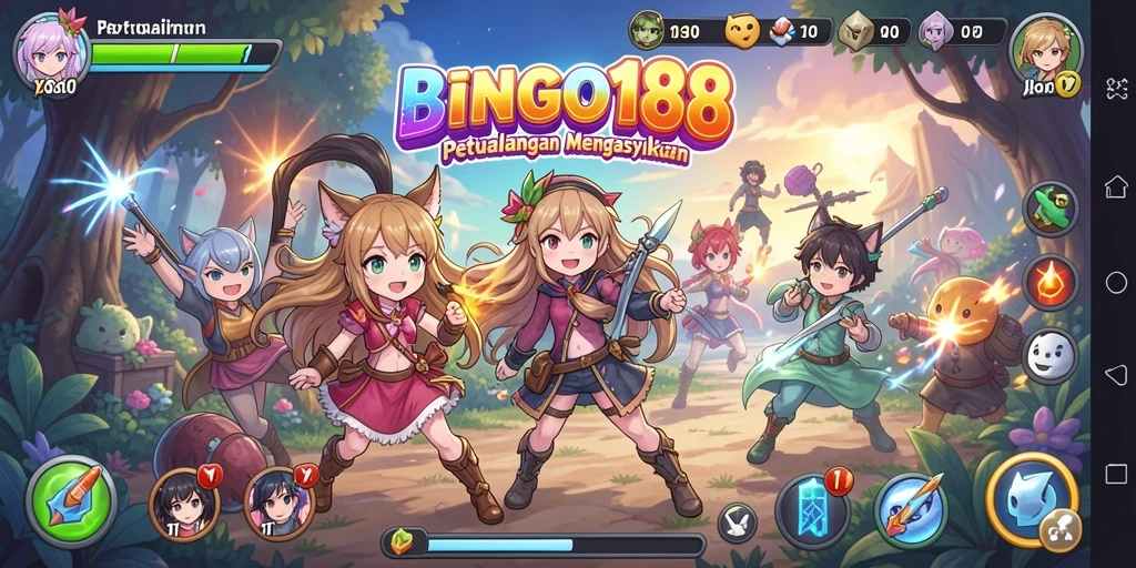 Tampilan mengesankan dalam gameplay BINGO188 yang penuh warna.