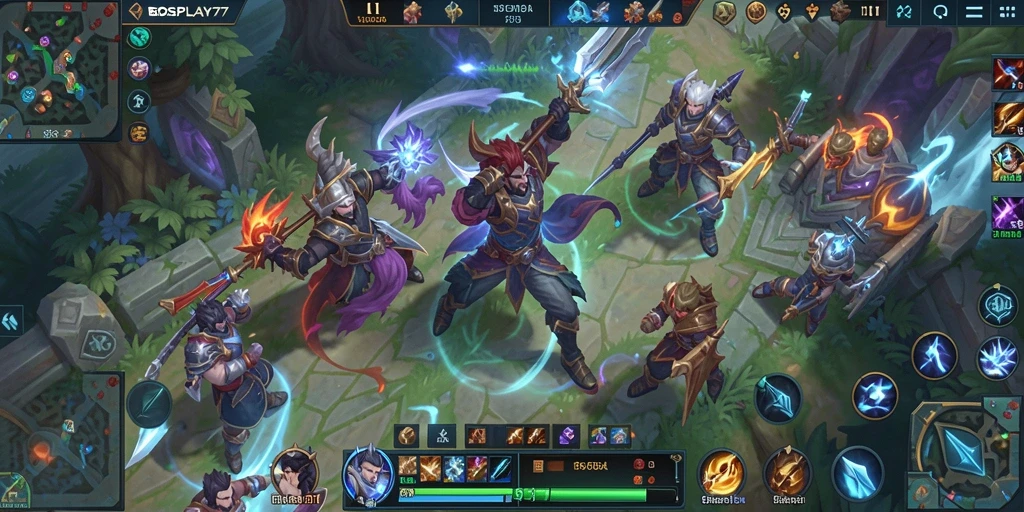 Gameplay seru dan mendebarkan di BOSPLAY77 saat pertempuran berlangsung.
