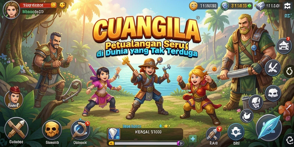 Screenshot menunjukkan aksi mendebarkan dalam permainan petualangan CUANGILA.