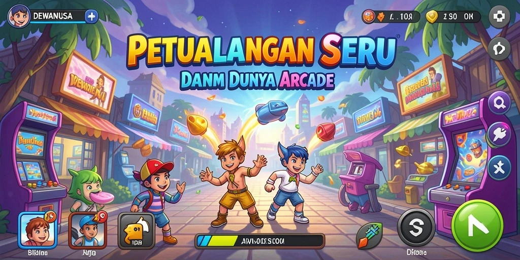 Tampilan gameplay DEWANUSA yang penuh tantangan dan keseruan.