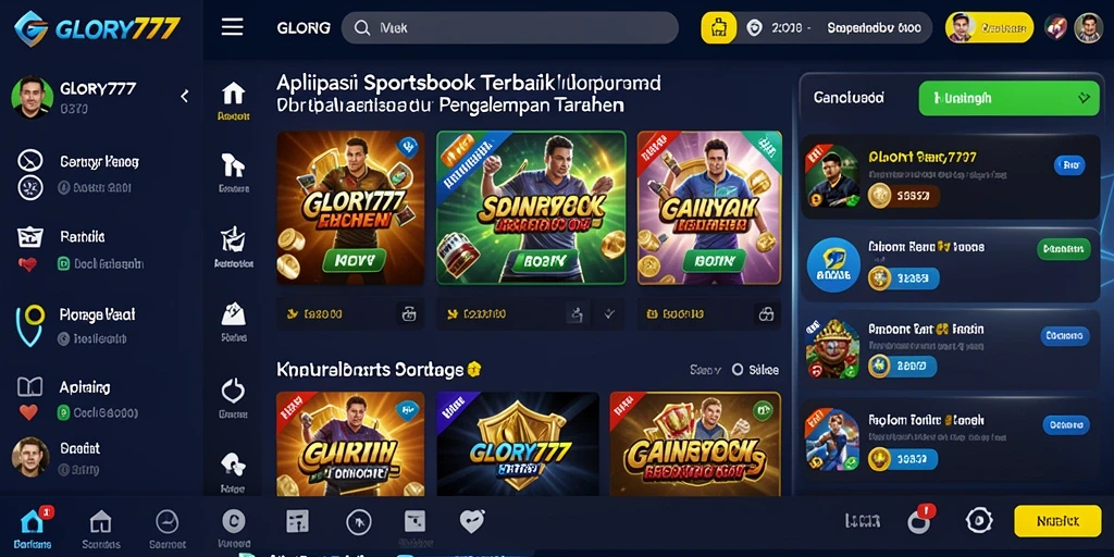 Tampilan menarik dari gameplay sportsbook GLORY777.