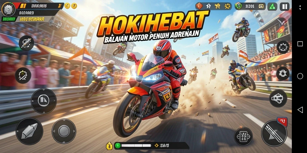 Tangkapan layar dari gameplay HOKIHEBAT yang mendebarkan.