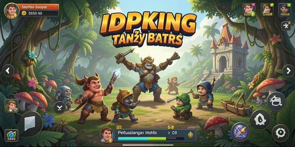 Tampilan gameplay menakjubkan dari IDPKING dalam dunia petualangan.