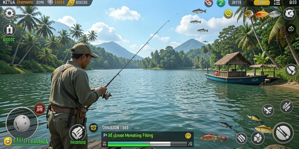 Tangkapan ikan besar dalam gameplay KETUA yang seru.