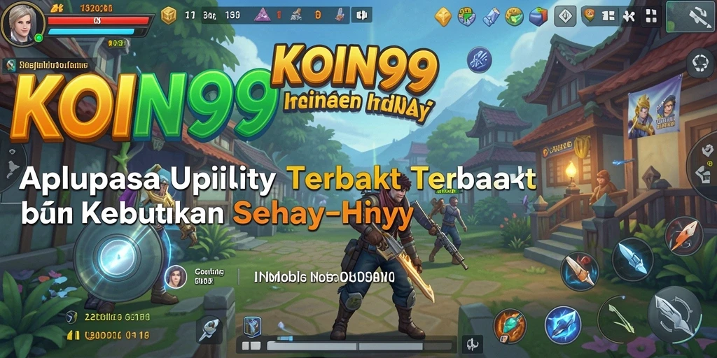 Tampilan utama KOIN99 yang menampilkan berbagai fitur Utility.