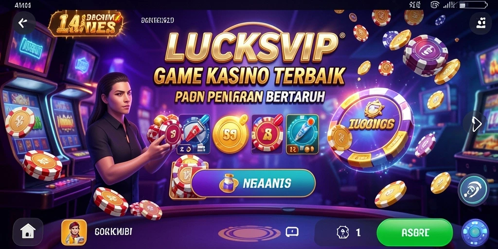 Tampilan gameplay menarik di LUCKSVIP dengan berbagai pilihan permainan Kasino.