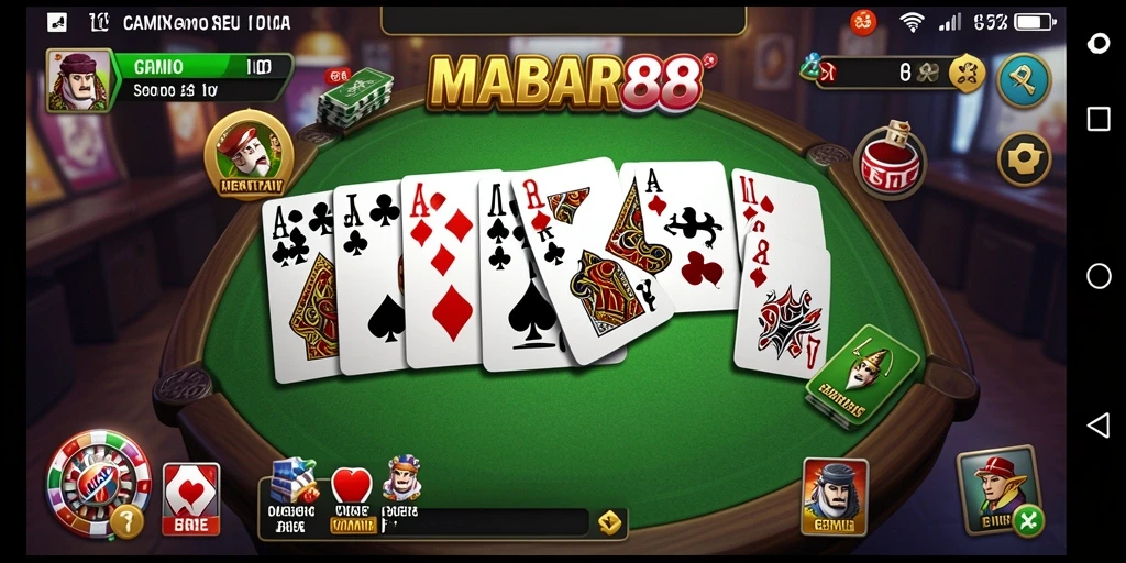 Tampilan gameplay MABAR88 yang seru dan interaktif.