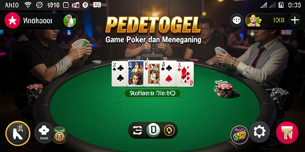 Screenshot gameplay seru dari PEDETOGEL Poker.