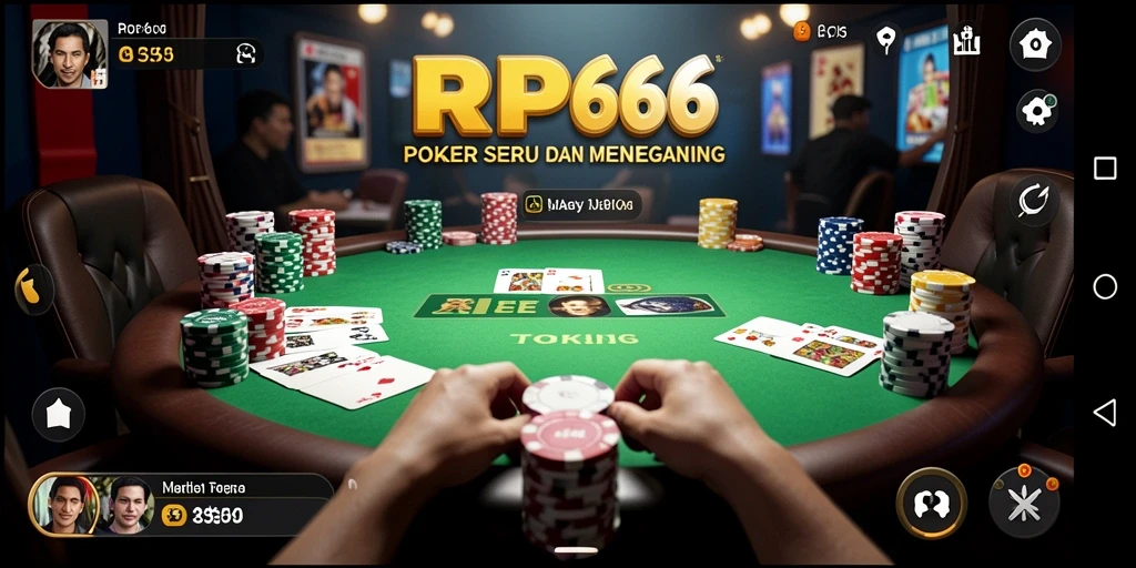 Tangkapan layar gameplay Poker yang menegangkan di RP66.