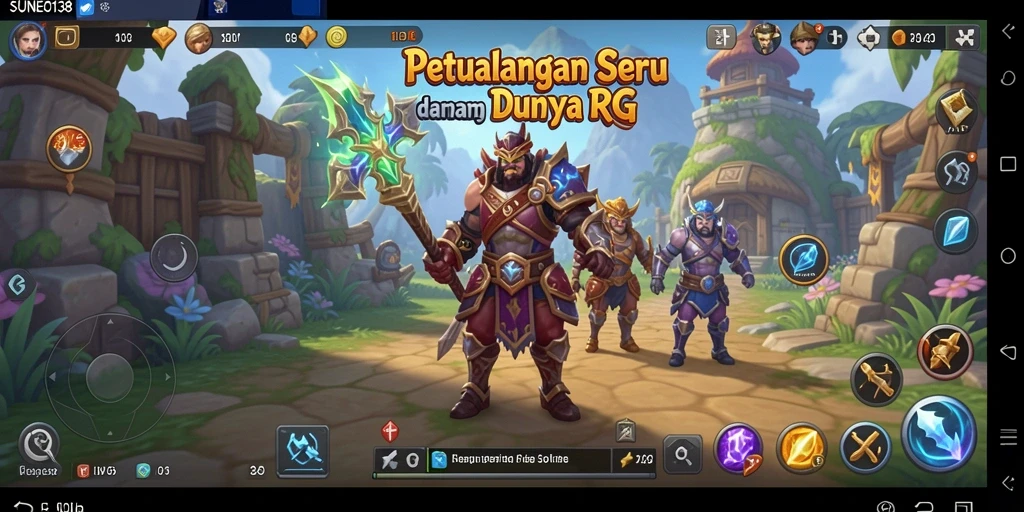 Tampilan gameplay mendebarkan di dunia RPG SUNEO138.